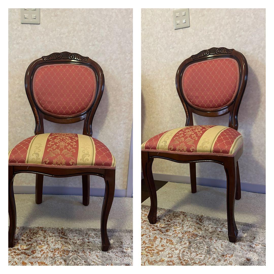 イタリア家具 椅子 ロココ　イタリアンスツール ヨーロピアン　猫脚 中古 1脚