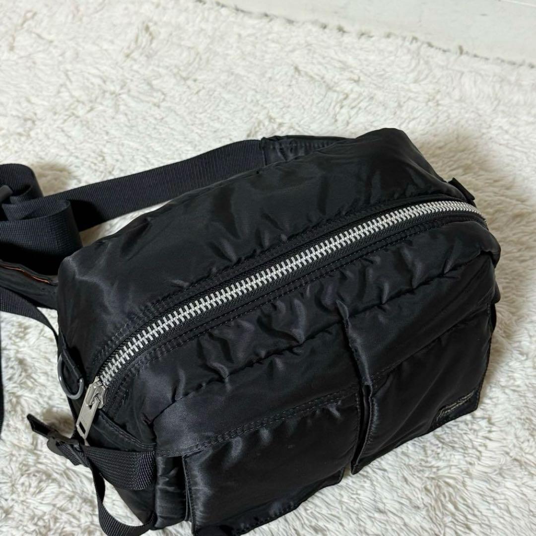 ⭐️未使用級⭐️　PORTER　TANKER　ボディバッグ　ブラック　ウエストバッグ