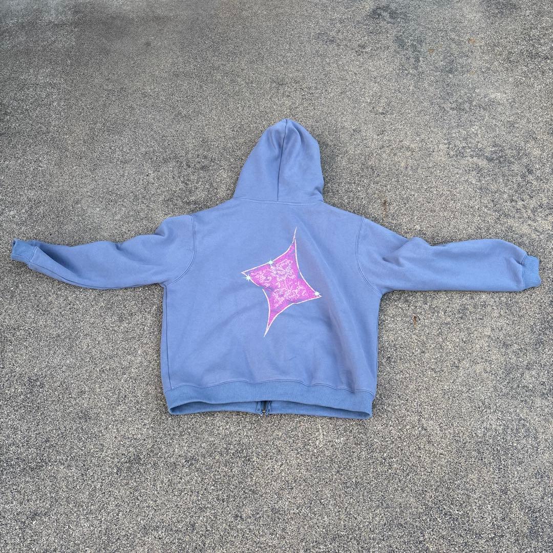 PASS-PORT ライトブルーパーカー L