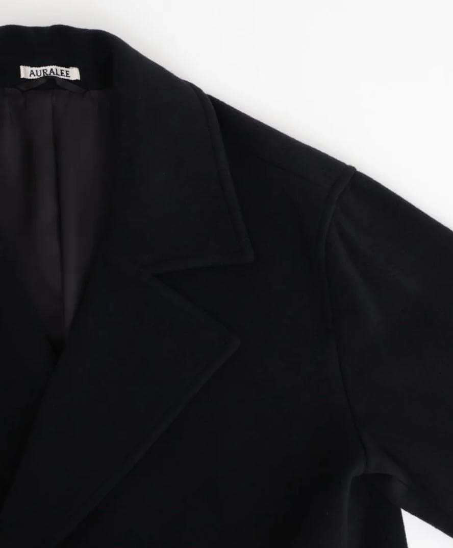 オーラリー ウールモッサチェスターコート サイズ1 ブラック 新品 本物 今季