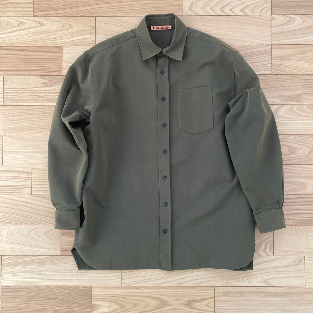 Acne Studios 長袖シャツ 44 オリーブグリーン
