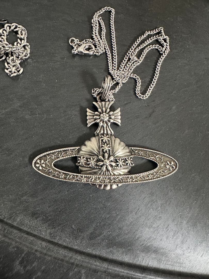 Vivienne Westwood ヴィンテージシルバーロングネックレス　希少