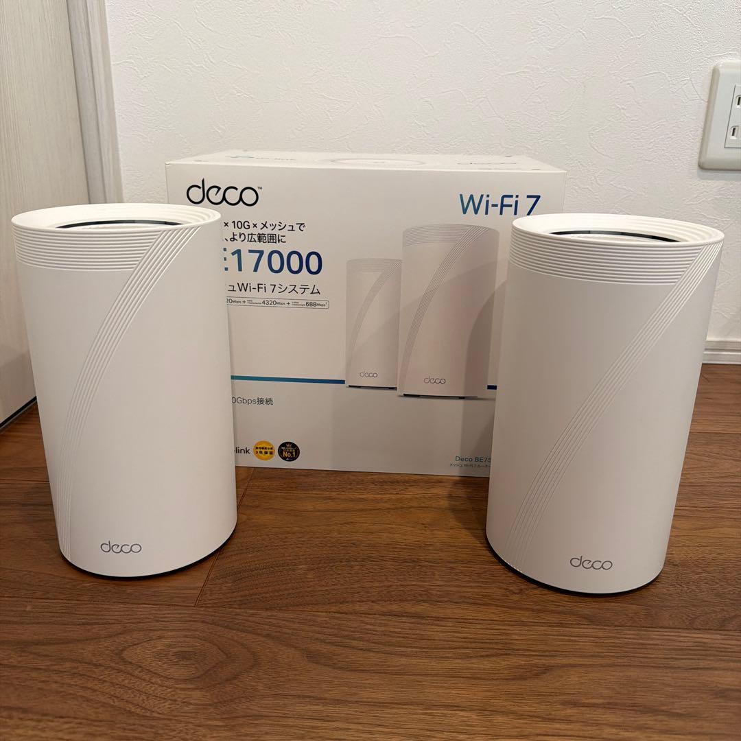 TP-Link Wi-Fi 7 ルーター Deco BE75 2-pack