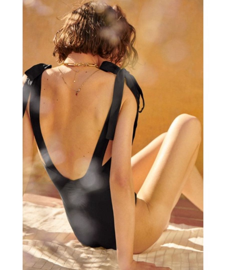 【新品タグ付き】Estella.K リボンワンピース水着