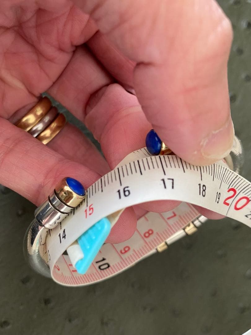 希少Edison Cummingsバングル シルバー X 14K X Lapis