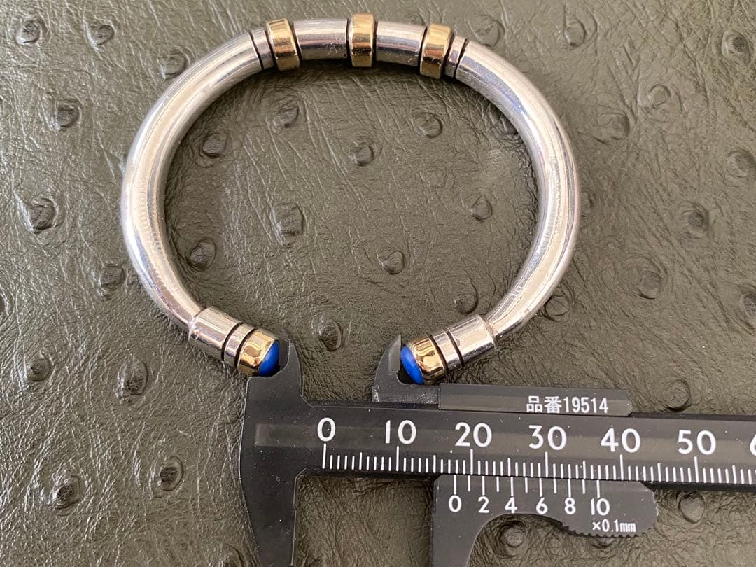 希少Edison Cummingsバングル シルバー X 14K X Lapis