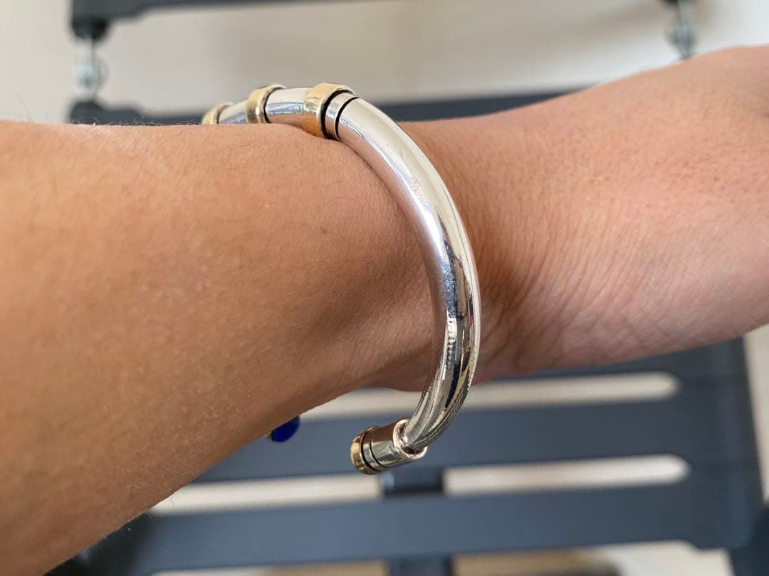 希少Edison Cummingsバングル シルバー X 14K X Lapis