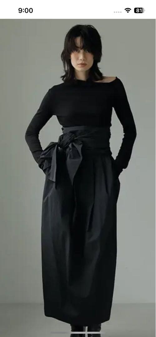 ETRE TOKYO ウエストベルト2wayロングスカート