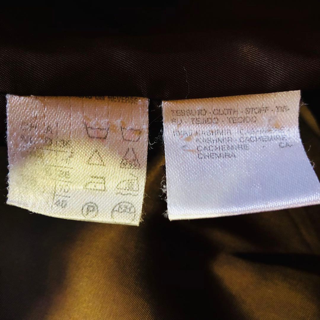 美品✨マックスマーラ ベルテッドコート カシミヤ100% 女優襟 ブラウン 40