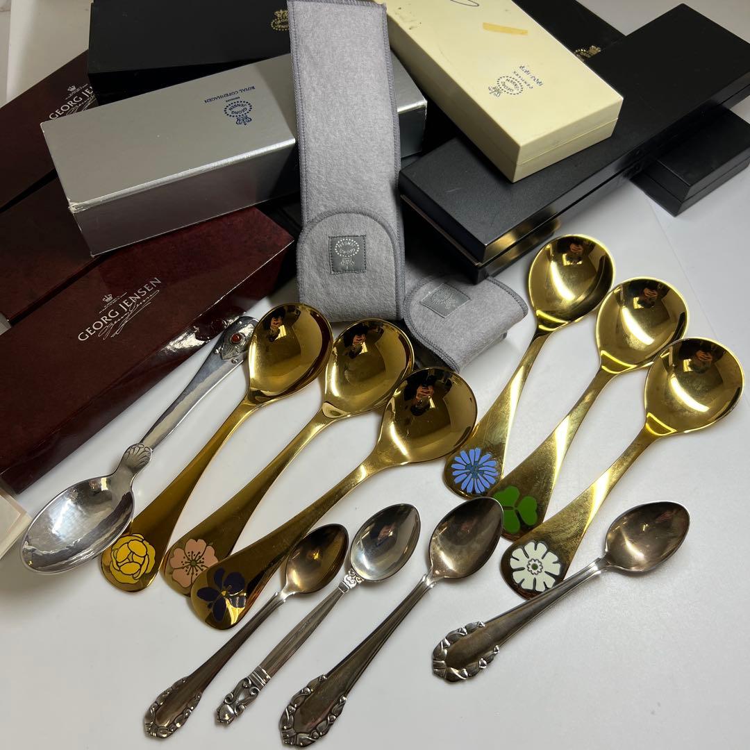 ジョージジェンセンsterling925 スプーン386g東な8-0201☆2F
