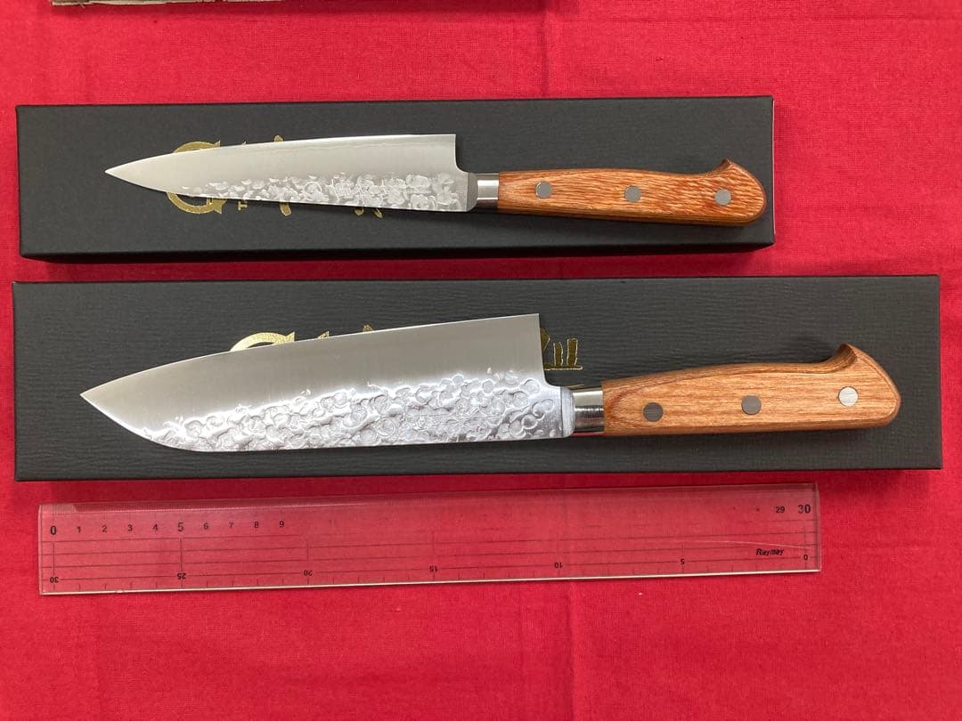 高村刃物 高村作 三徳 170㎜ & ペティ 130㎜ クロマックス鋼 未使用品