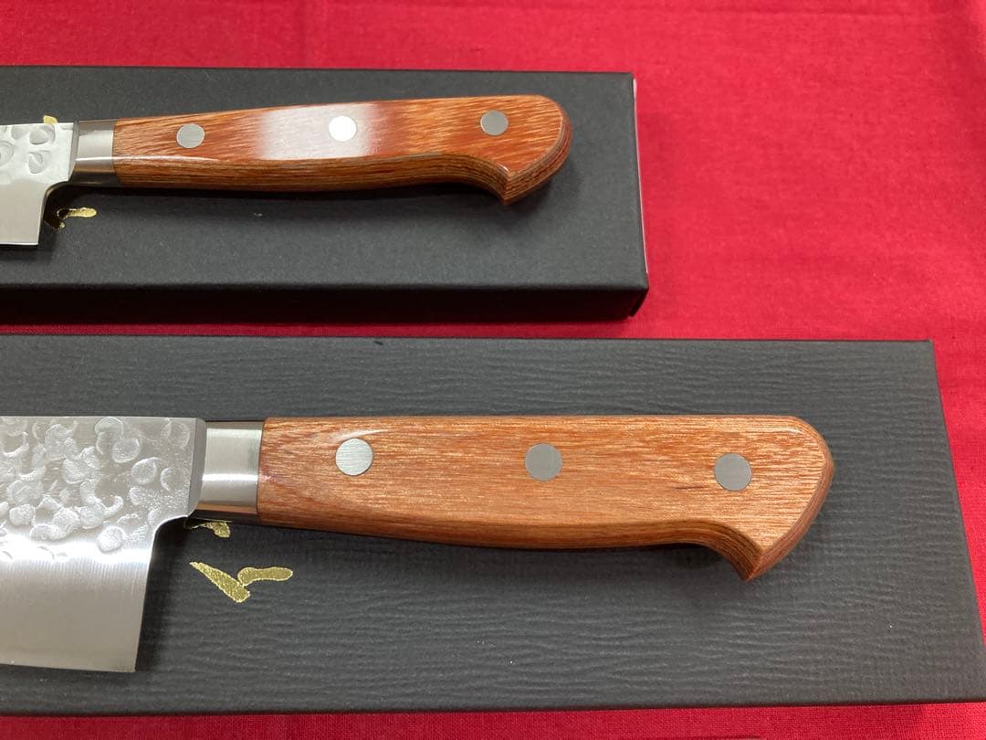 高村刃物 高村作 三徳 170㎜ & ペティ 130㎜ クロマックス鋼 未使用品