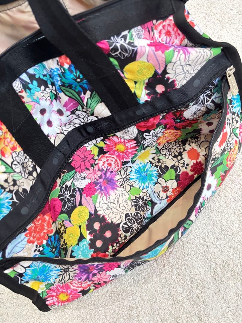 【未使用】LESPORTSAC レスポートサックボタニカル柄 ボストンバック
