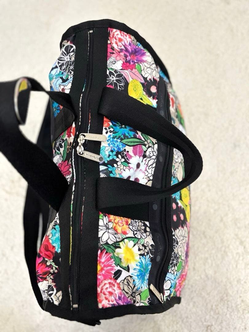 【未使用】LESPORTSAC レスポートサックボタニカル柄 ボストンバック