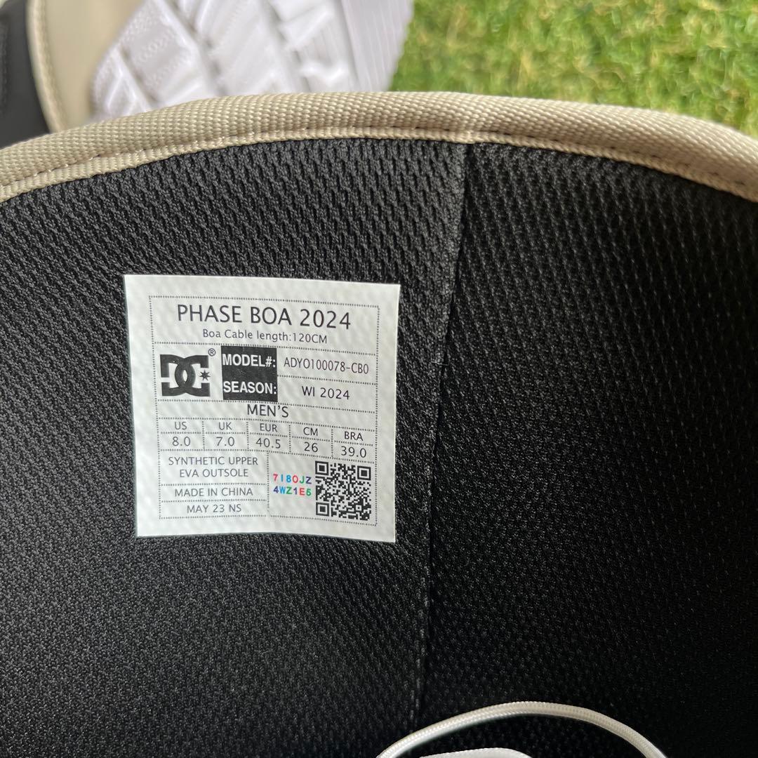 DC スノーボードブーツ　PHASE BOA 23-24