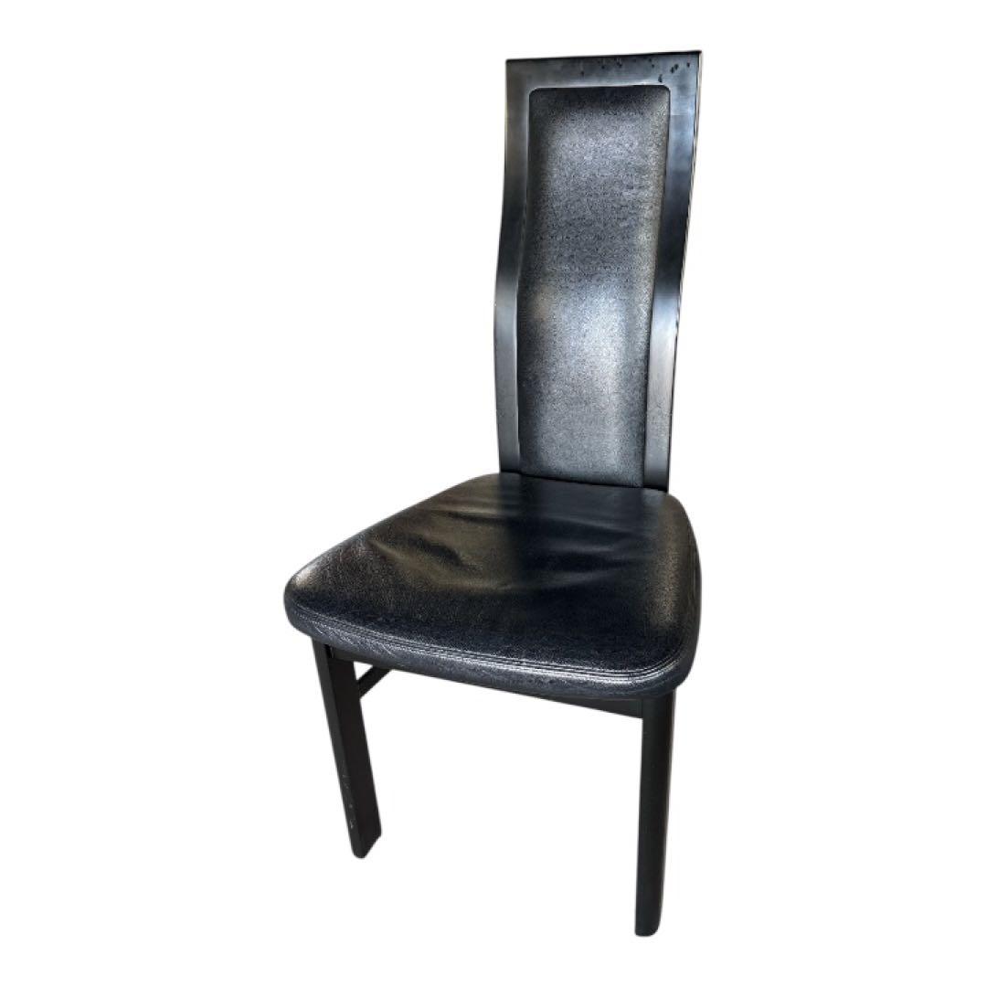 カリモク　CE35シリーズ・ハイバックチェア本革・ブラック・ダイニング　④