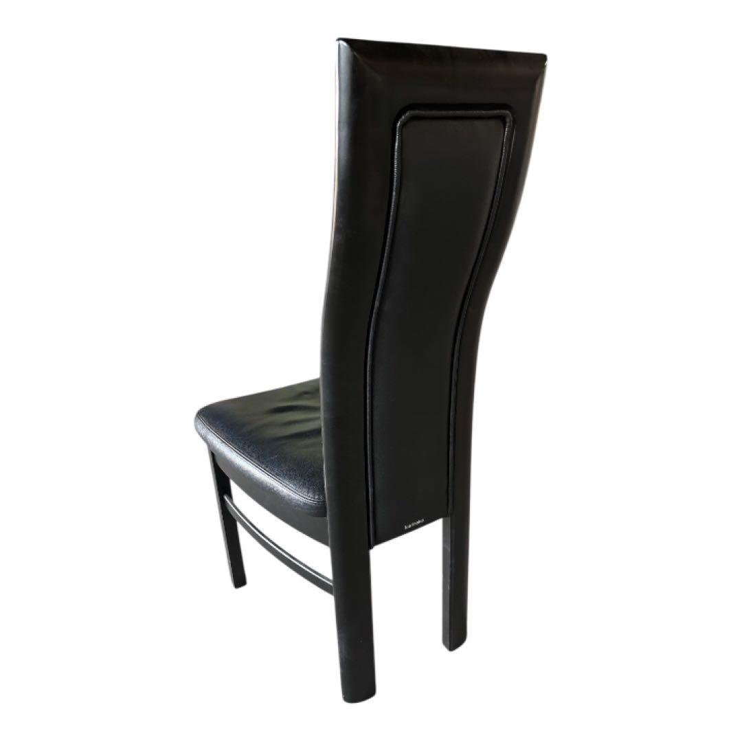 カリモク　CE35シリーズ・ハイバックチェア本革・ブラック・ダイニング　④