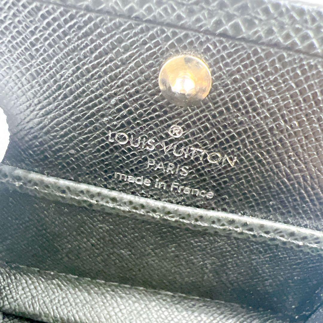 未使用保管品 ルイヴィトン タイガ ポルトモネ ボワット ケース ブラック