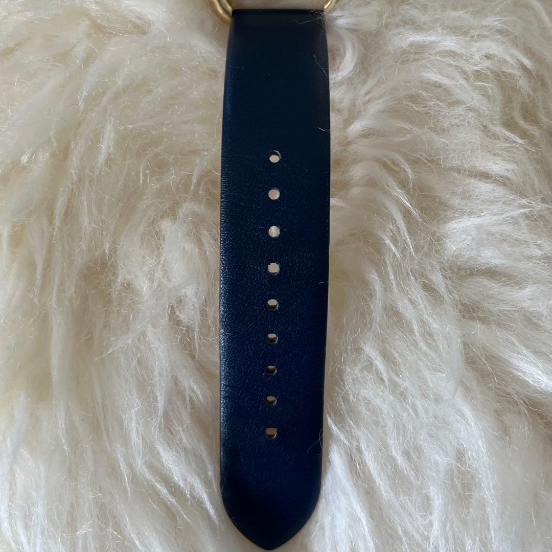 美品 TORYBURCH 腕時計 ブルーレザーストラップ TORYBURCH時計