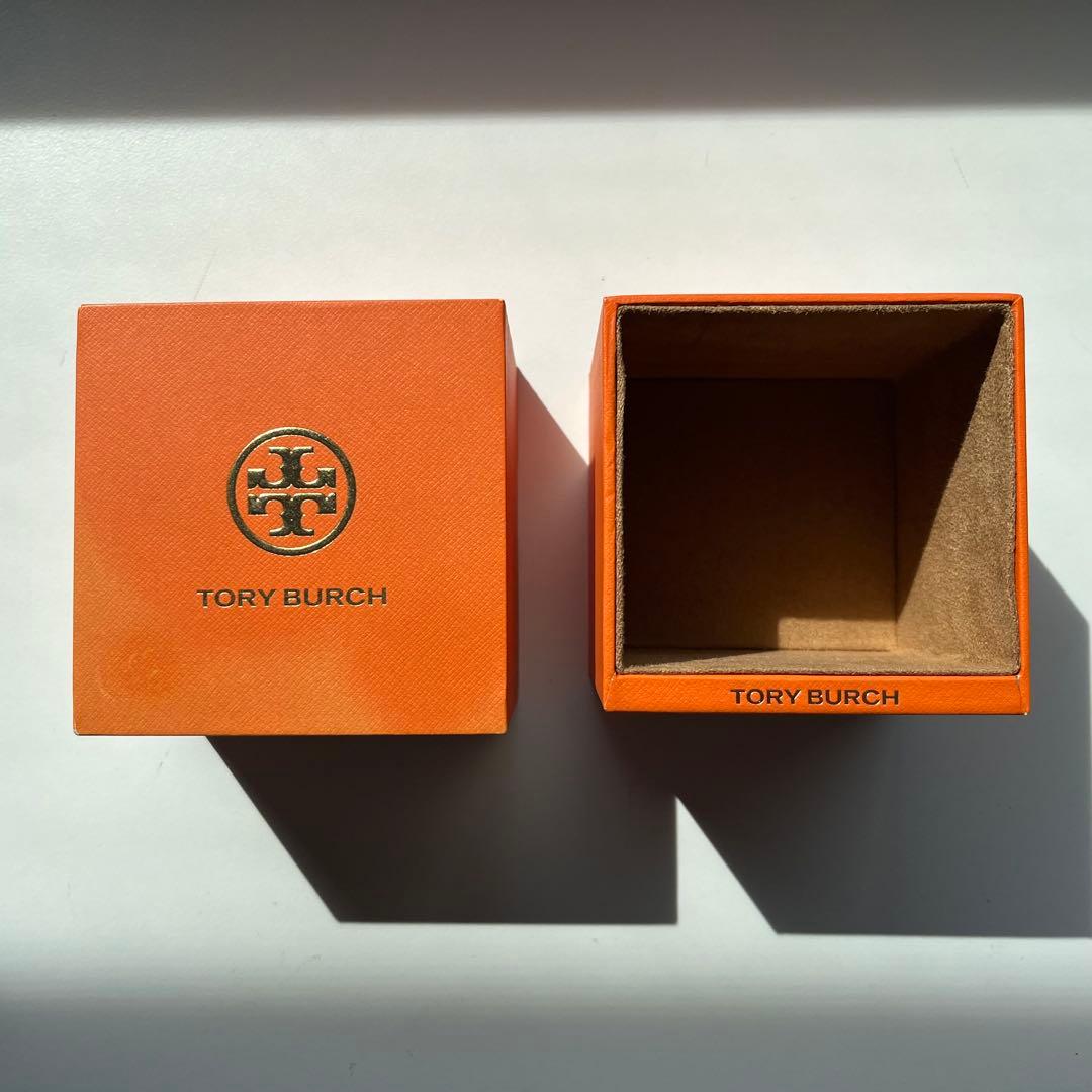 美品 TORYBURCH 腕時計 ブルーレザーストラップ TORYBURCH時計