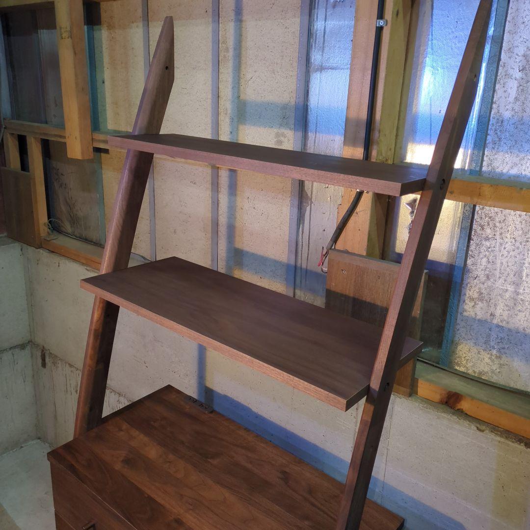 天然木 福岡大川マルヨシ民芸家具 DEEP 片開きシェルフキャビネット 壁面収納