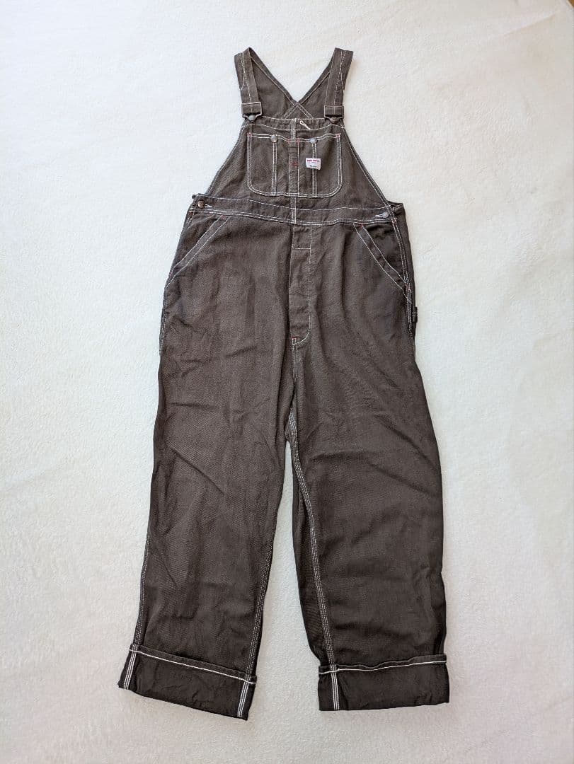 BEAMS BOY × BIG MAC 別注 オーバーオール ブラウン F