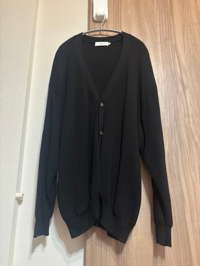 グラフペーパーHigh Density Cardigan / Black