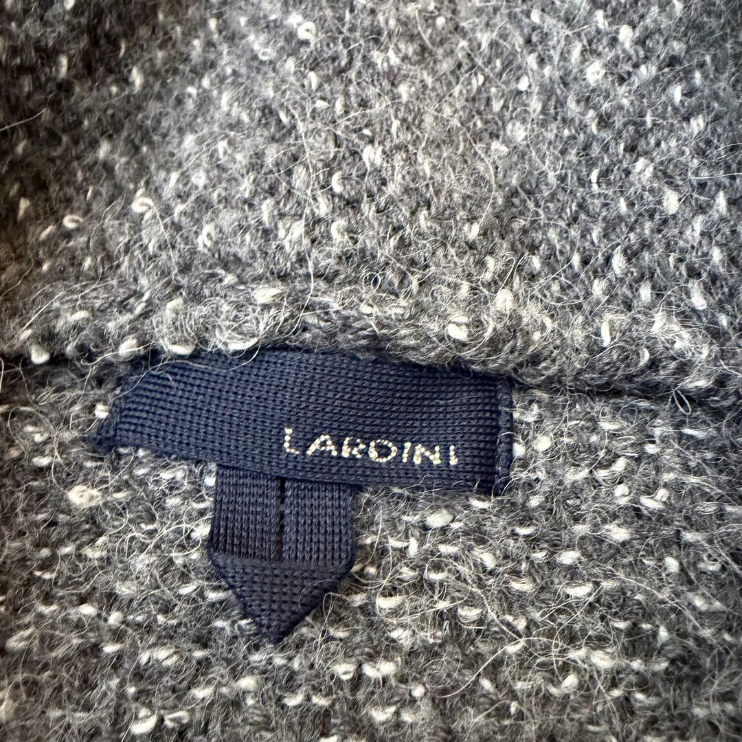 LARDINI ショールカラー アルパカブランド　ニットコート 44