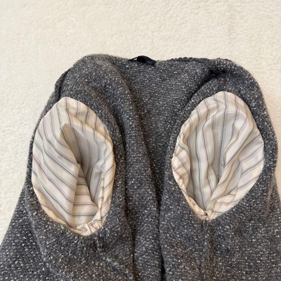 LARDINI ショールカラー アルパカブランド　ニットコート 44