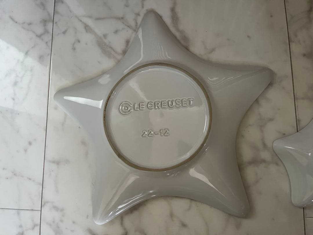 LE CREUSET★ スターフィッシュ★M(27cm)、Sセット★メレンゲ