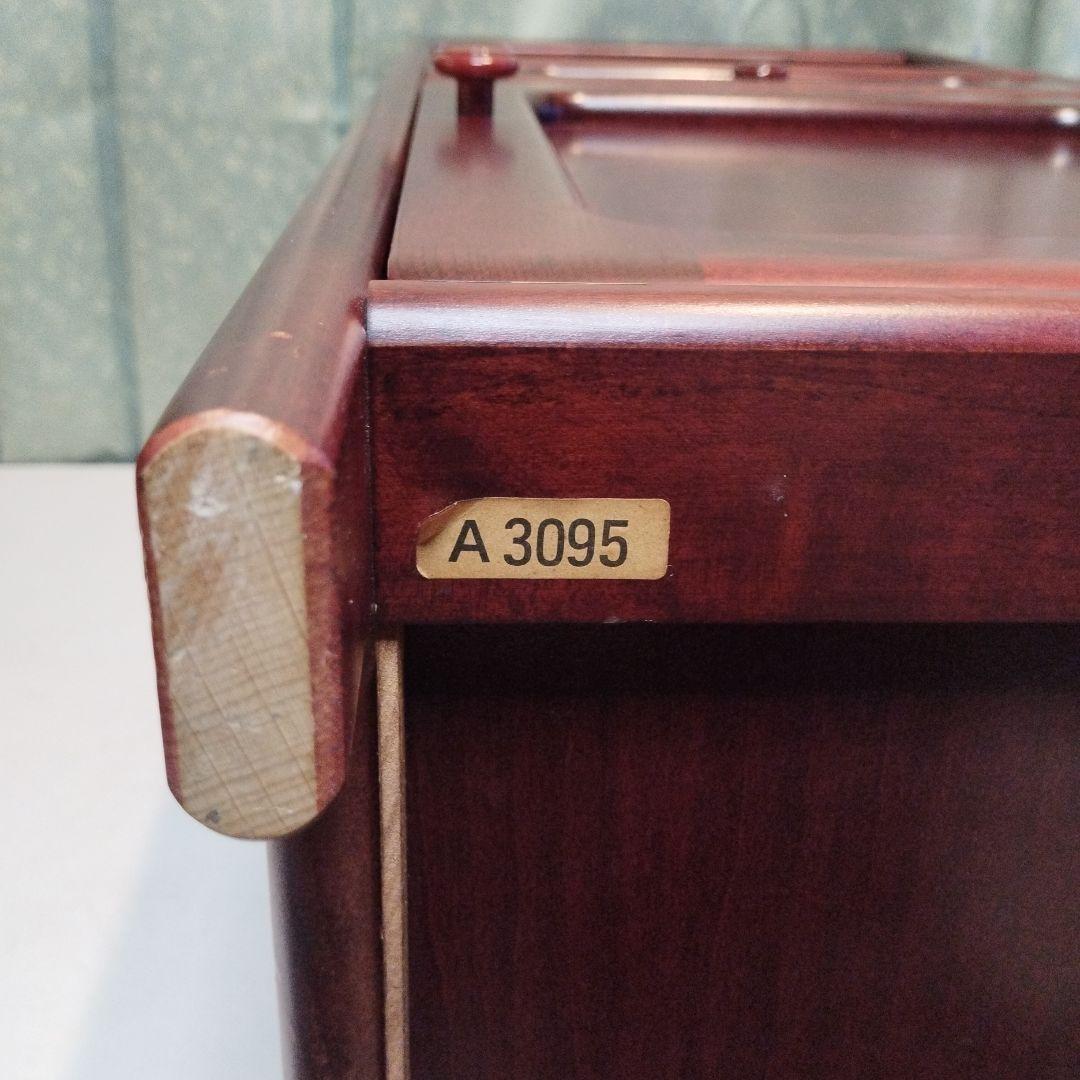 オールドカリモク　電話台　花台　　小物入れ　引き出し付　高級家具