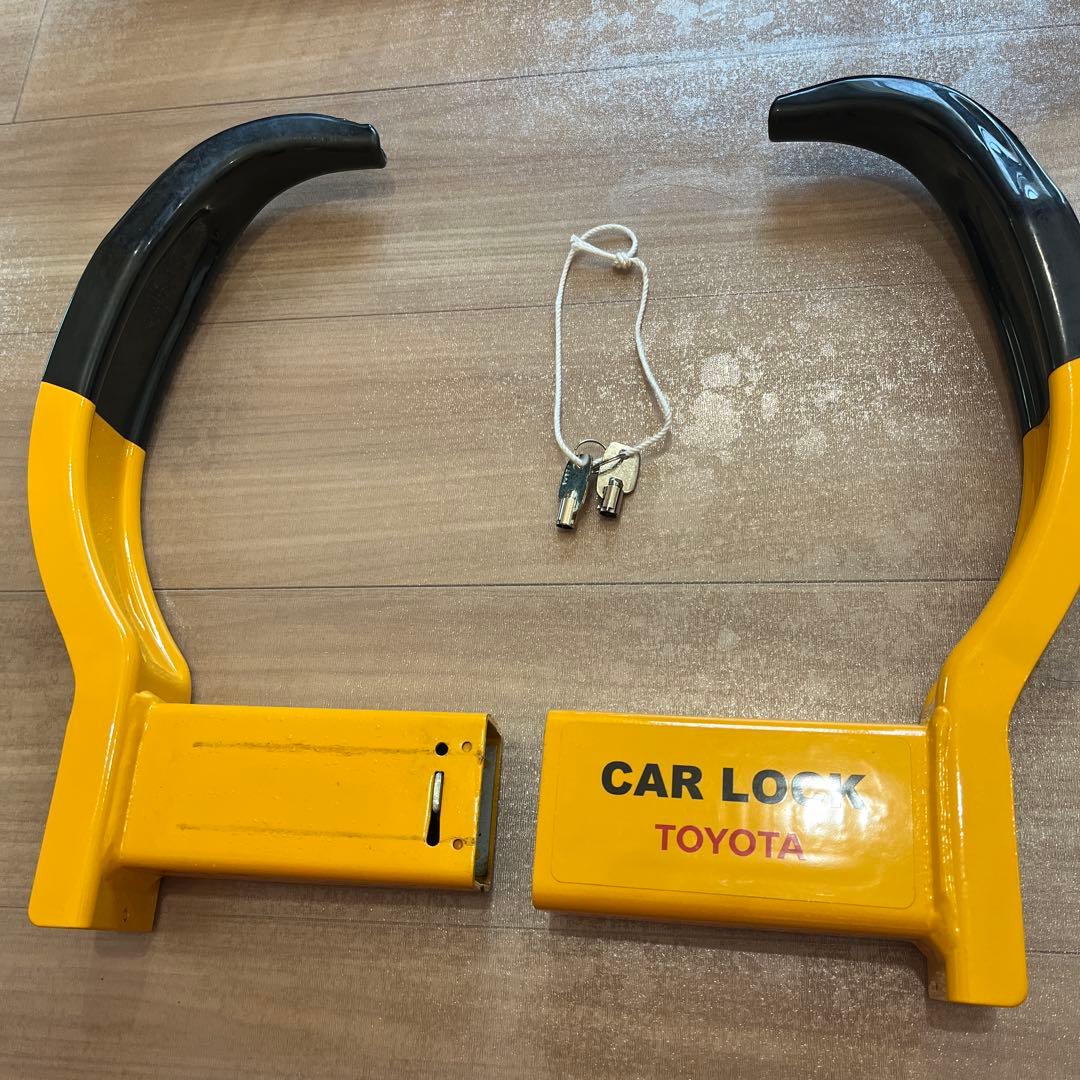 【美品・送料込み】TOYOTA カー ロック 鍵付き 収納ケース付き
