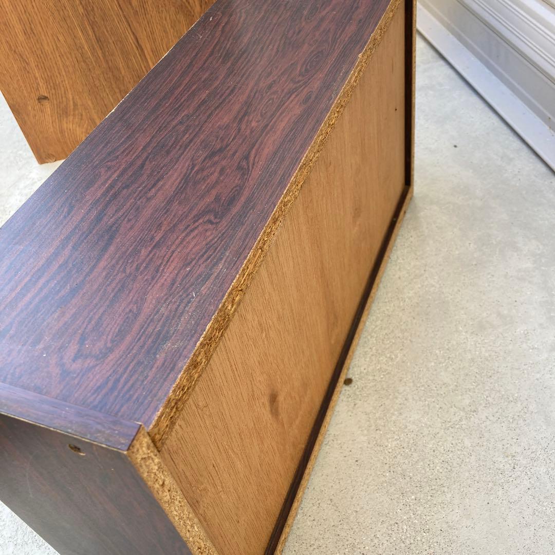 TDK 木製ラック ガラス扉付き 中型