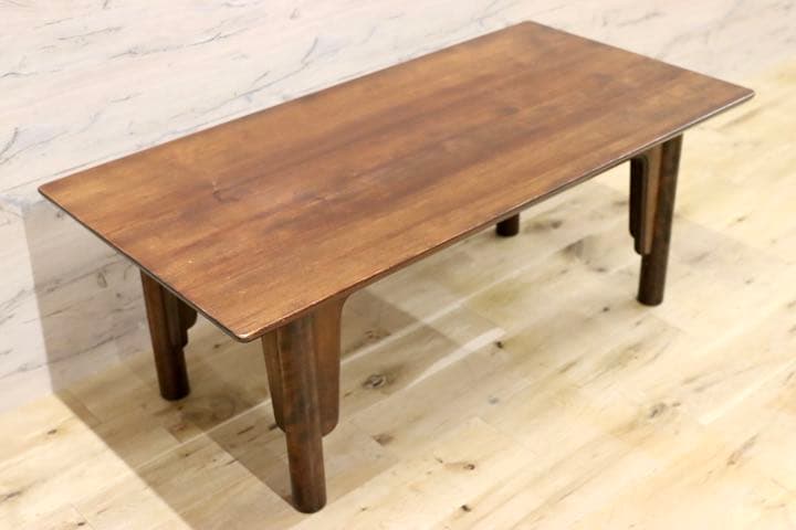 GMFH261○松本民芸家具 柳型 リビングテーブル センターテーブル アンティ