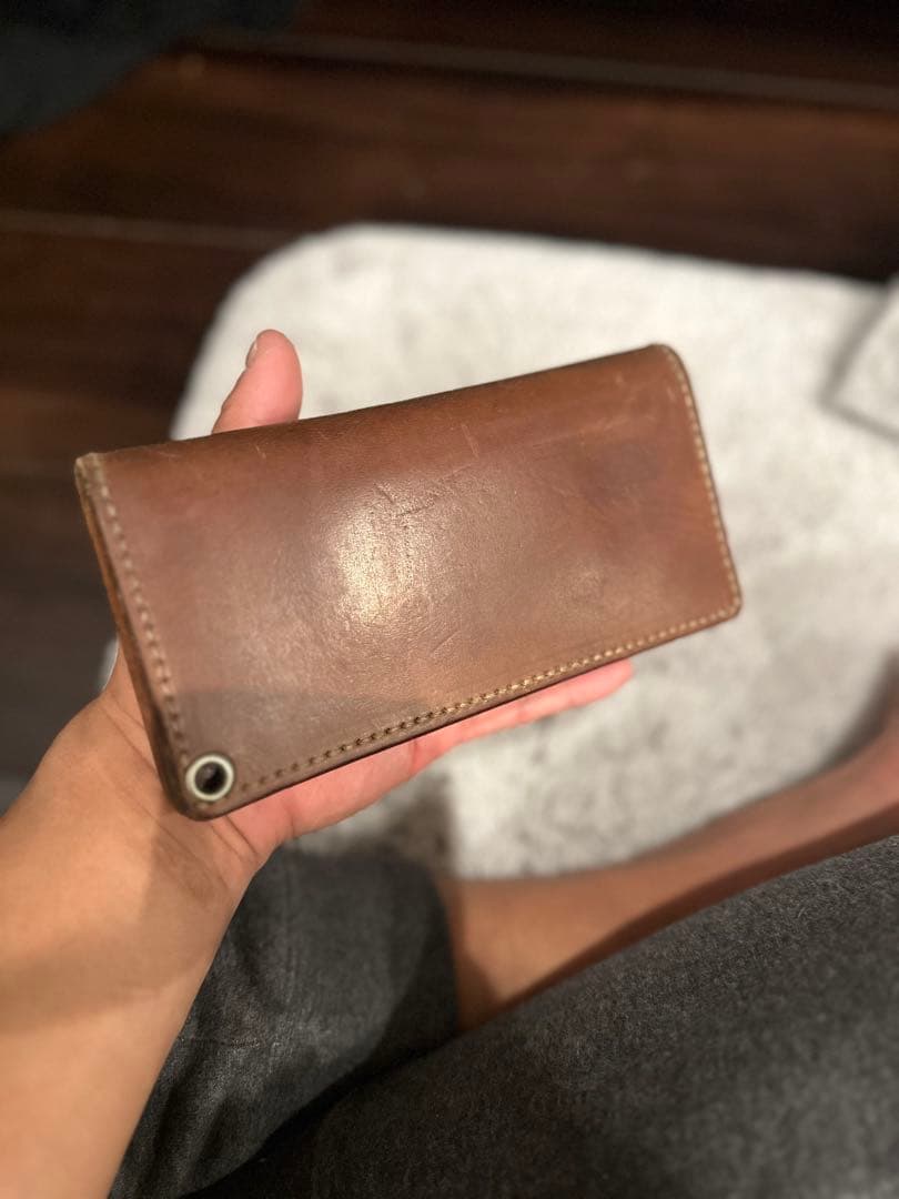 Z*o様 WOLFSHEAD ブラウンレザー 長財布　ウルフズヘッド