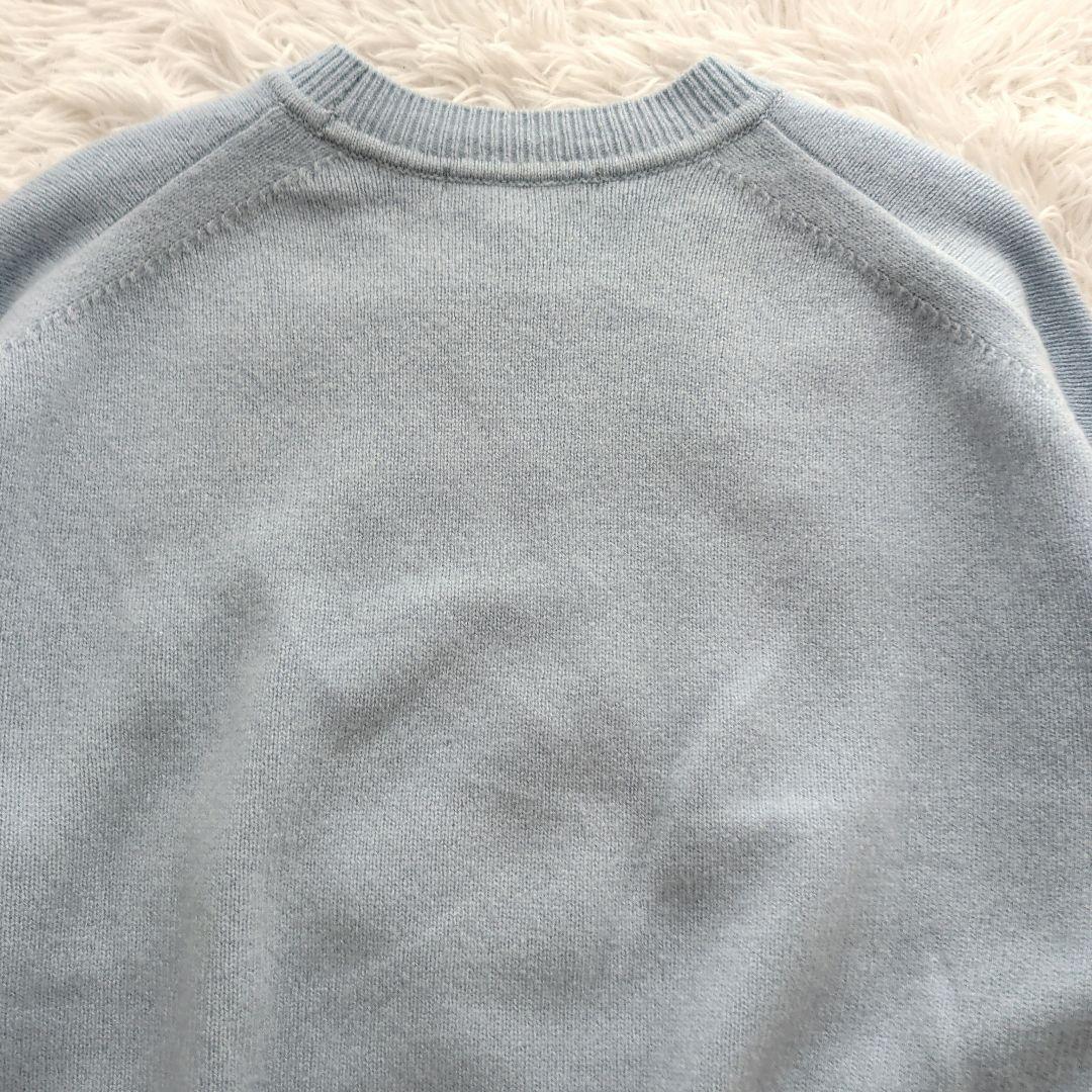 現行 カレンソロジー ウールカシミヤクルーネックニットプルオーバー 美品 F