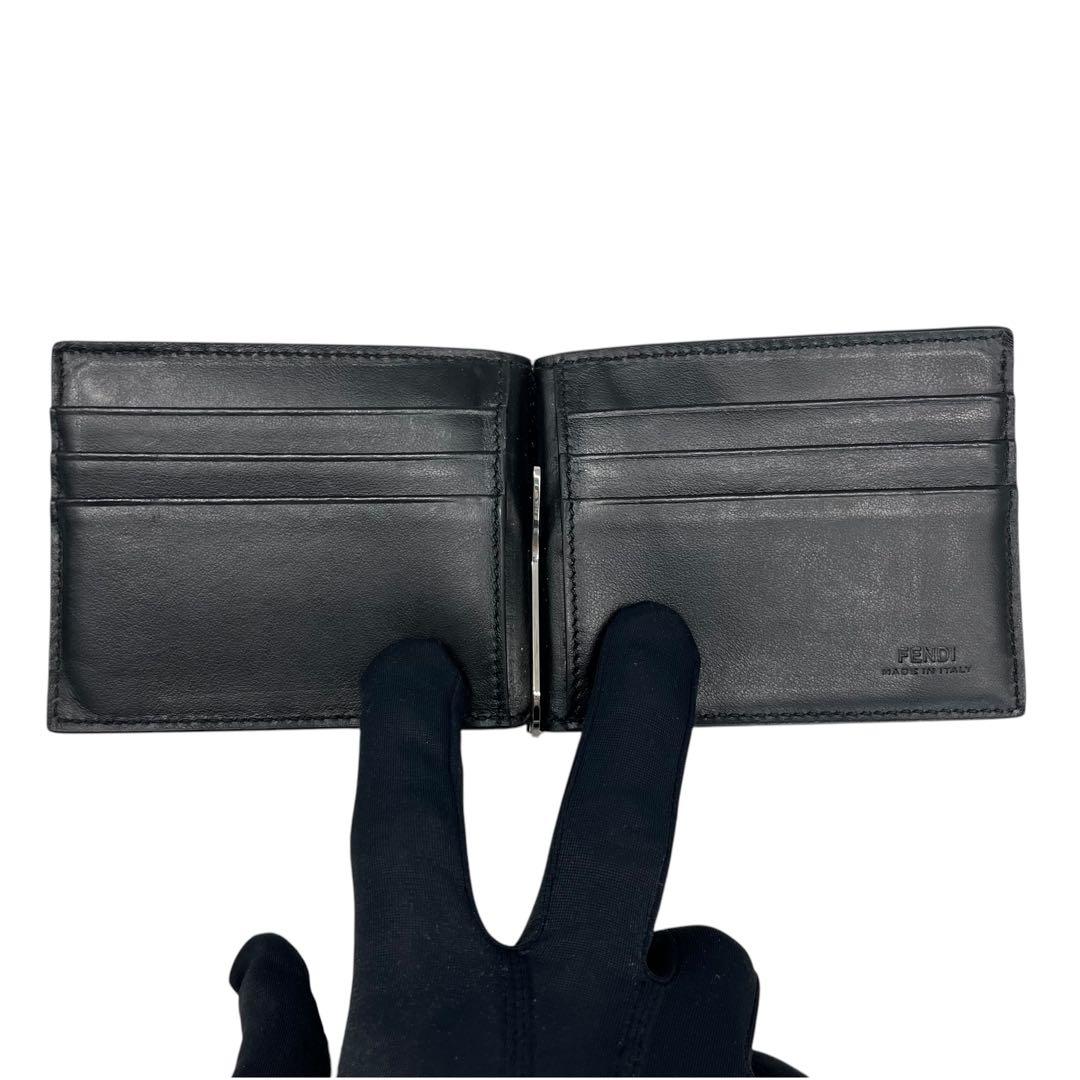 希少✨フェンディ マネークリップ FF ズッカ ダイアゴナル バイカラー