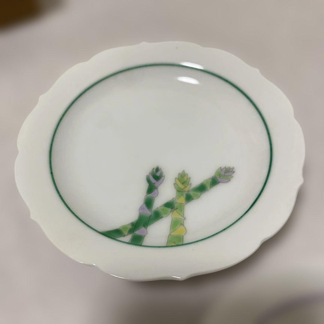 新品　深川製磁　野菜　枯梗渕小皿揃　　小皿 　　豆皿　三箱　　15枚