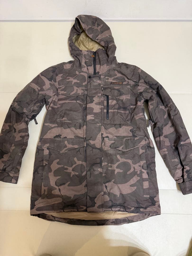 BURTON 迷彩 スノーボードウェア7点セット