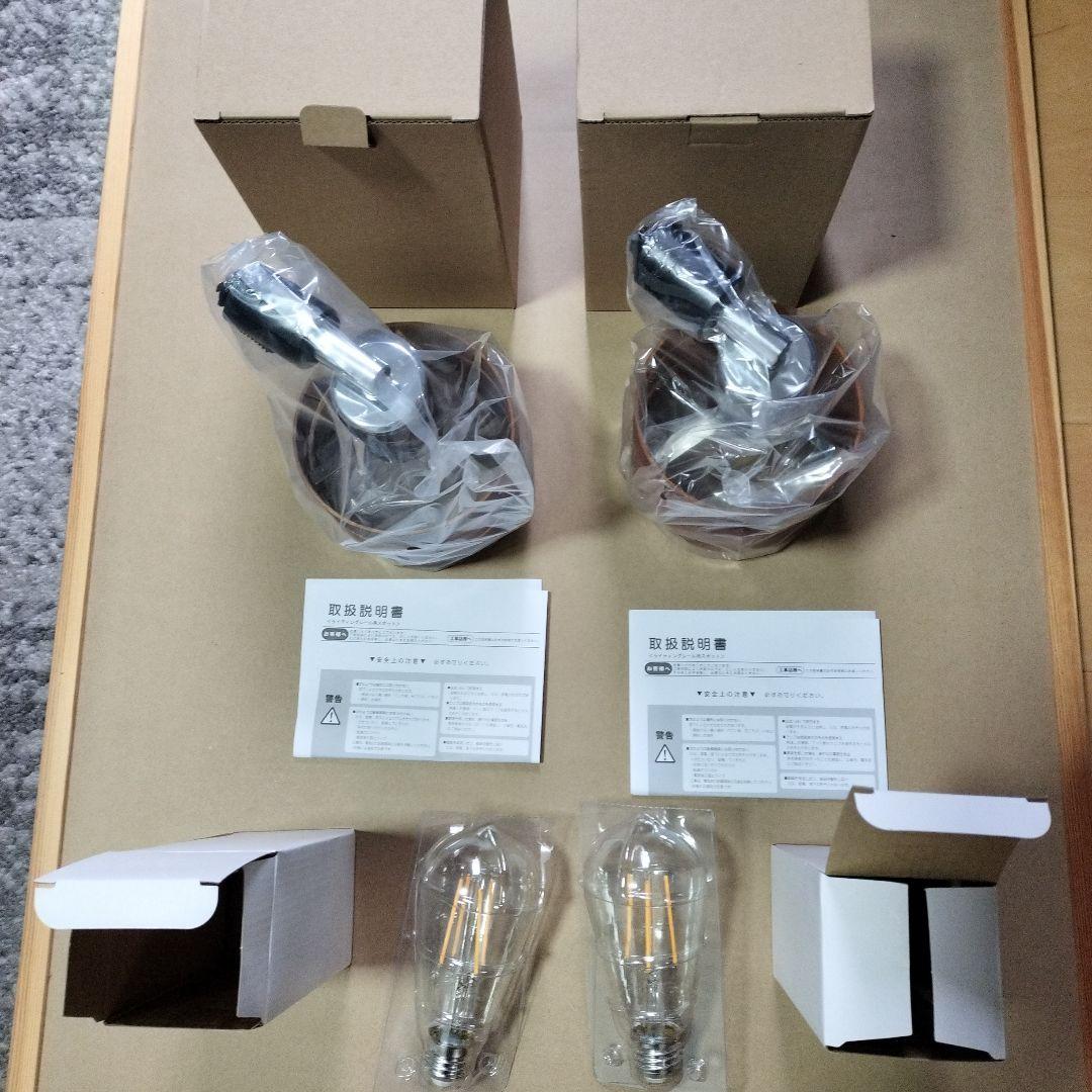 共同照明 2個セット ダクトレール用 スポットライト LED電球 エジソン電球