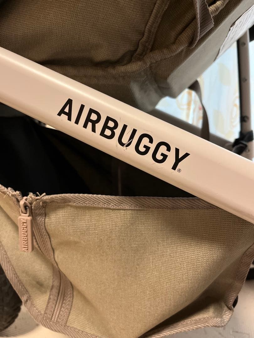 エアバギー ココプレミア　フロムバース/ストーン　レインカバー付