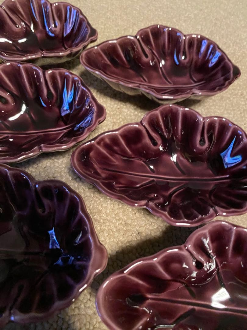 珍味入れ　紫菊葉珍味入れ10客