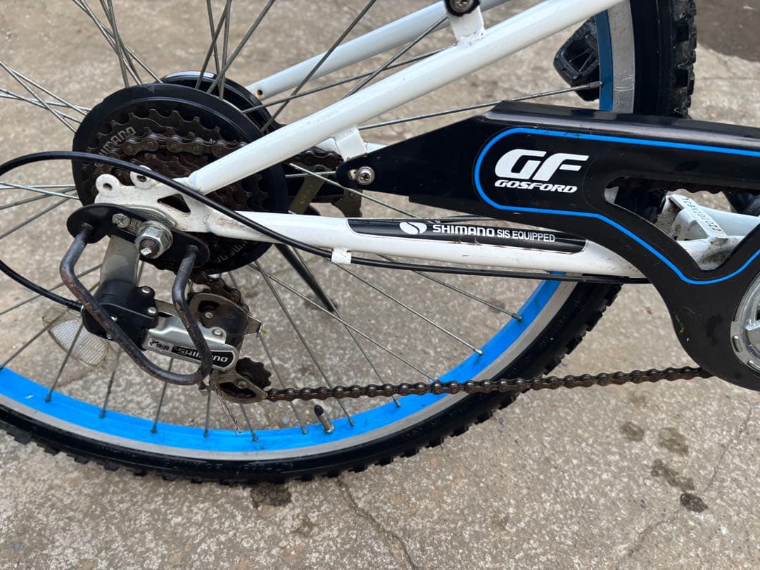 GOSPORT ジュニアスポーツ自転車 ホワイト/ブルー　26インチ