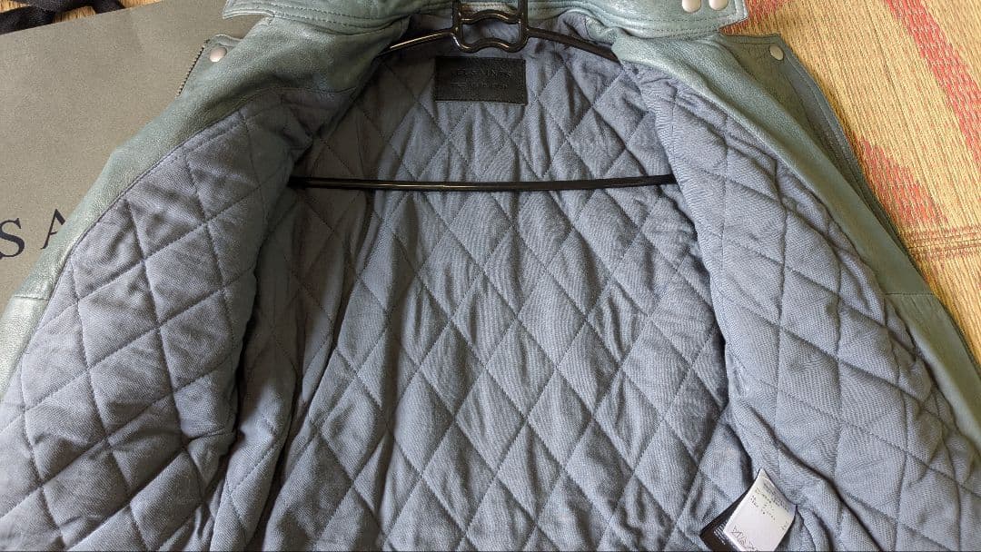 ALLSAINTS ライダース レザージャケット キルティング