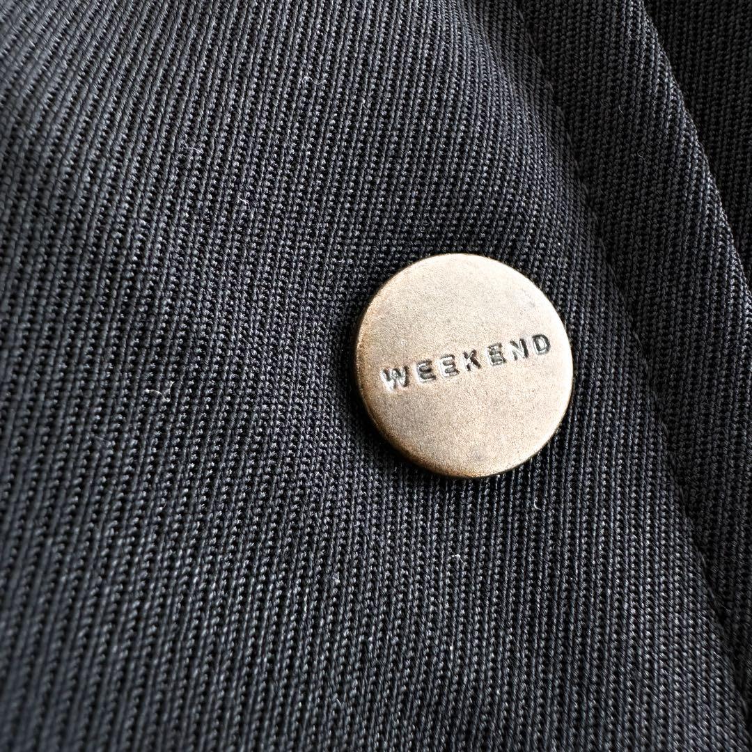 マックスマーラ ウィークエンド /中綿アウター トレンチコート 黒 40 ベルト