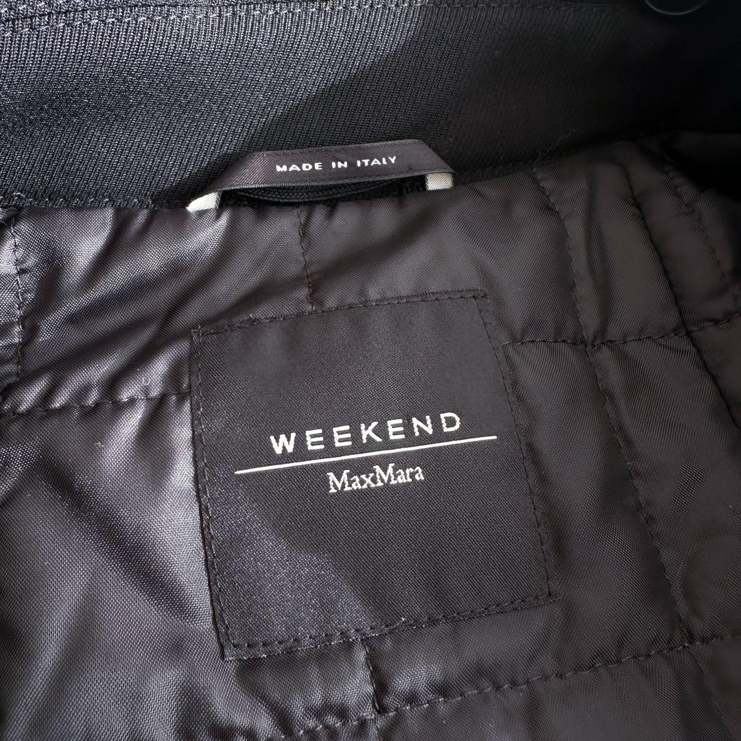 マックスマーラ ウィークエンド /中綿アウター トレンチコート 黒 40 ベルト