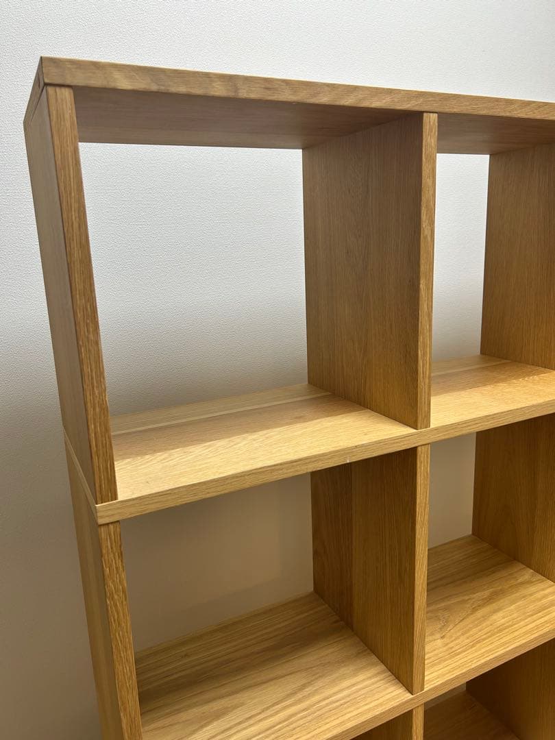 【無印良品】スタッキングシェルフセット・３段×３列・オーク材