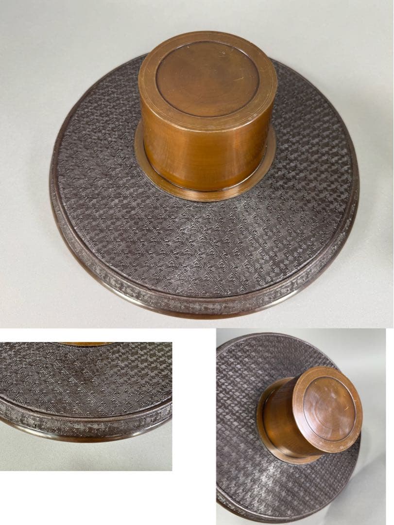 いけばな　池坊　鋳銅花器　陵山在銘 銅薄端　古流　未生流　龍生派 花瓶　華道具