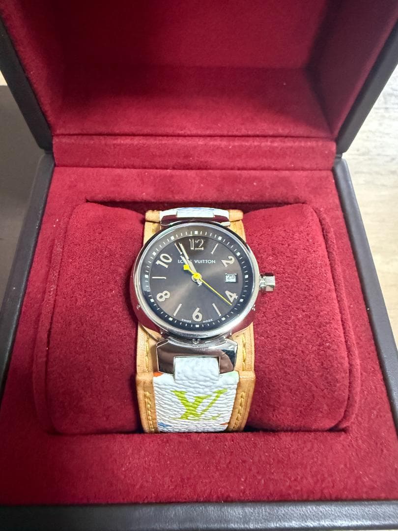 ルイヴィトン 腕時計 Q1211B タンブール マルチカラー ブロン