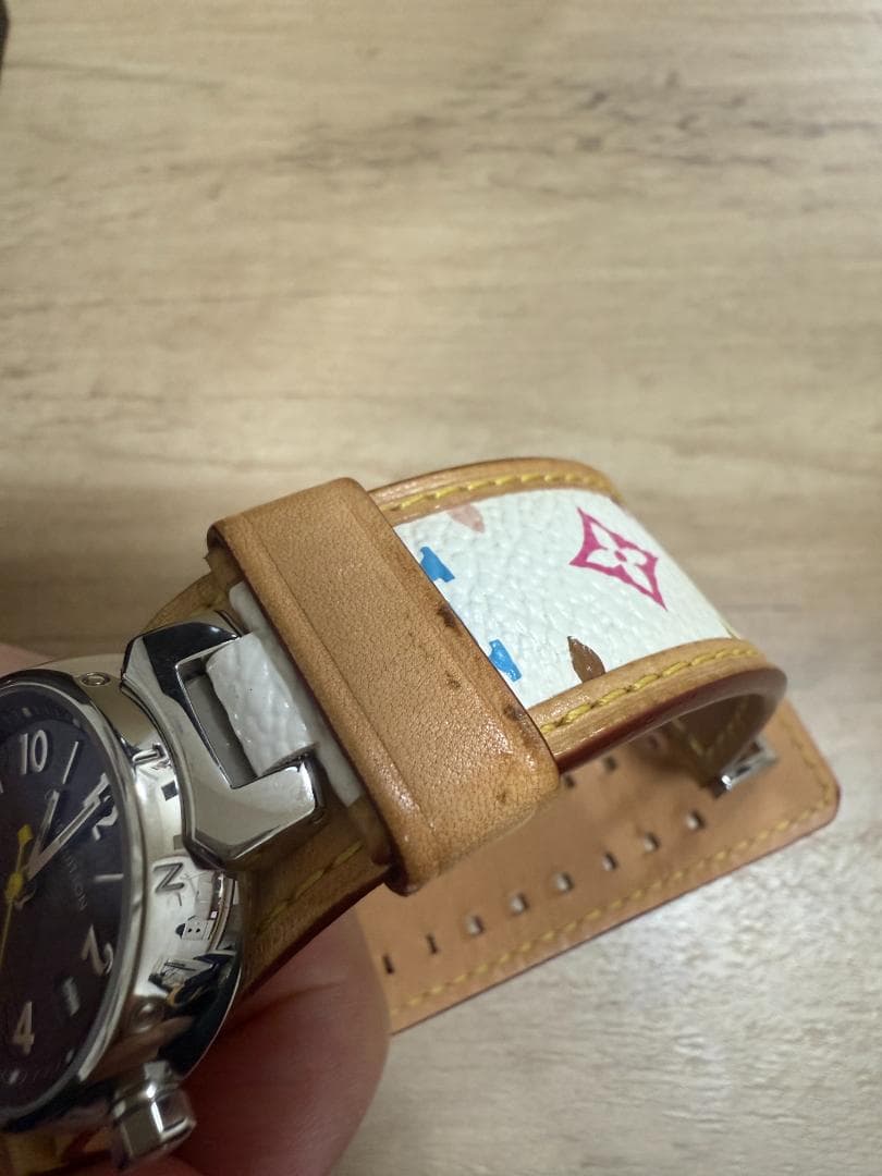 ルイヴィトン 腕時計 Q1211B タンブール マルチカラー ブロン